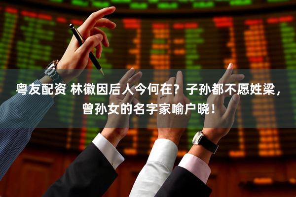 粤友配资 林徽因后人今何在？子孙都不愿姓梁，曾孙女的名字家喻户晓！