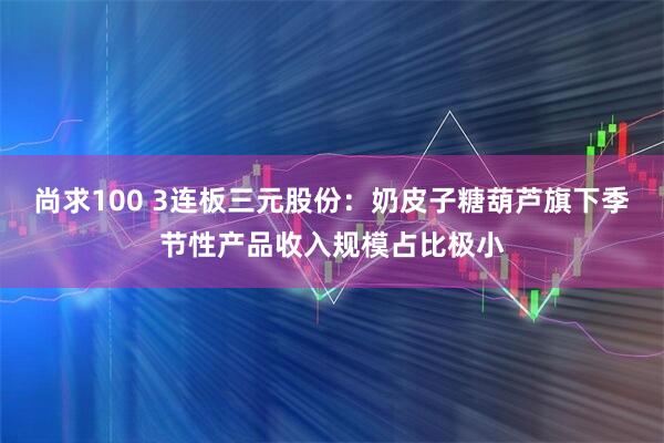 尚求100 3连板三元股份：奶皮子糖葫芦旗下季节性产品收入规模占比极小
