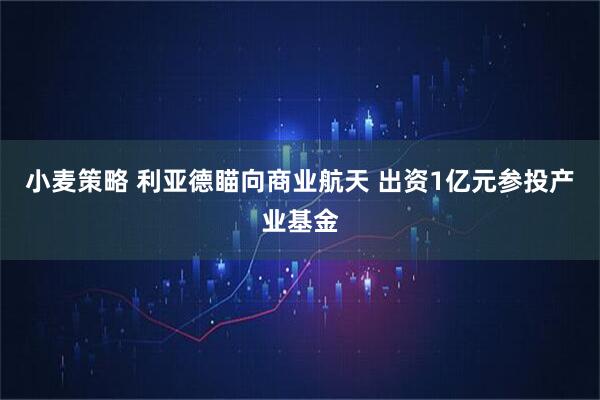 小麦策略 利亚德瞄向商业航天 出资1亿元参投产业基金